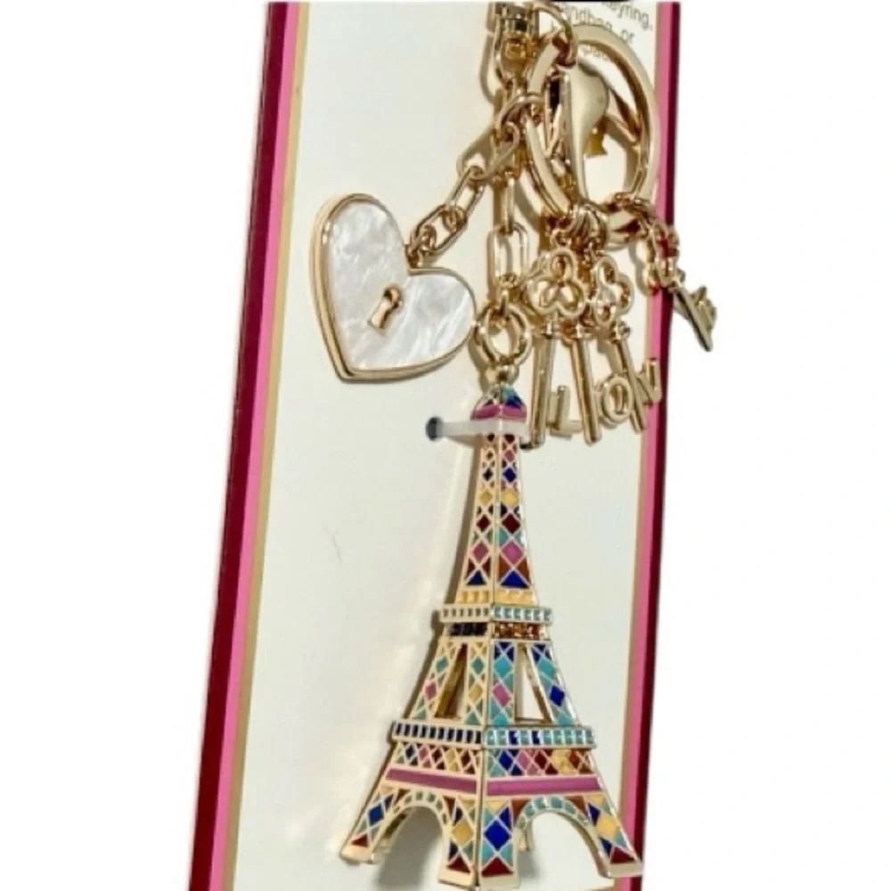 piper • k Multicolor Eiffel Tower Bag Charm & Key  Chain